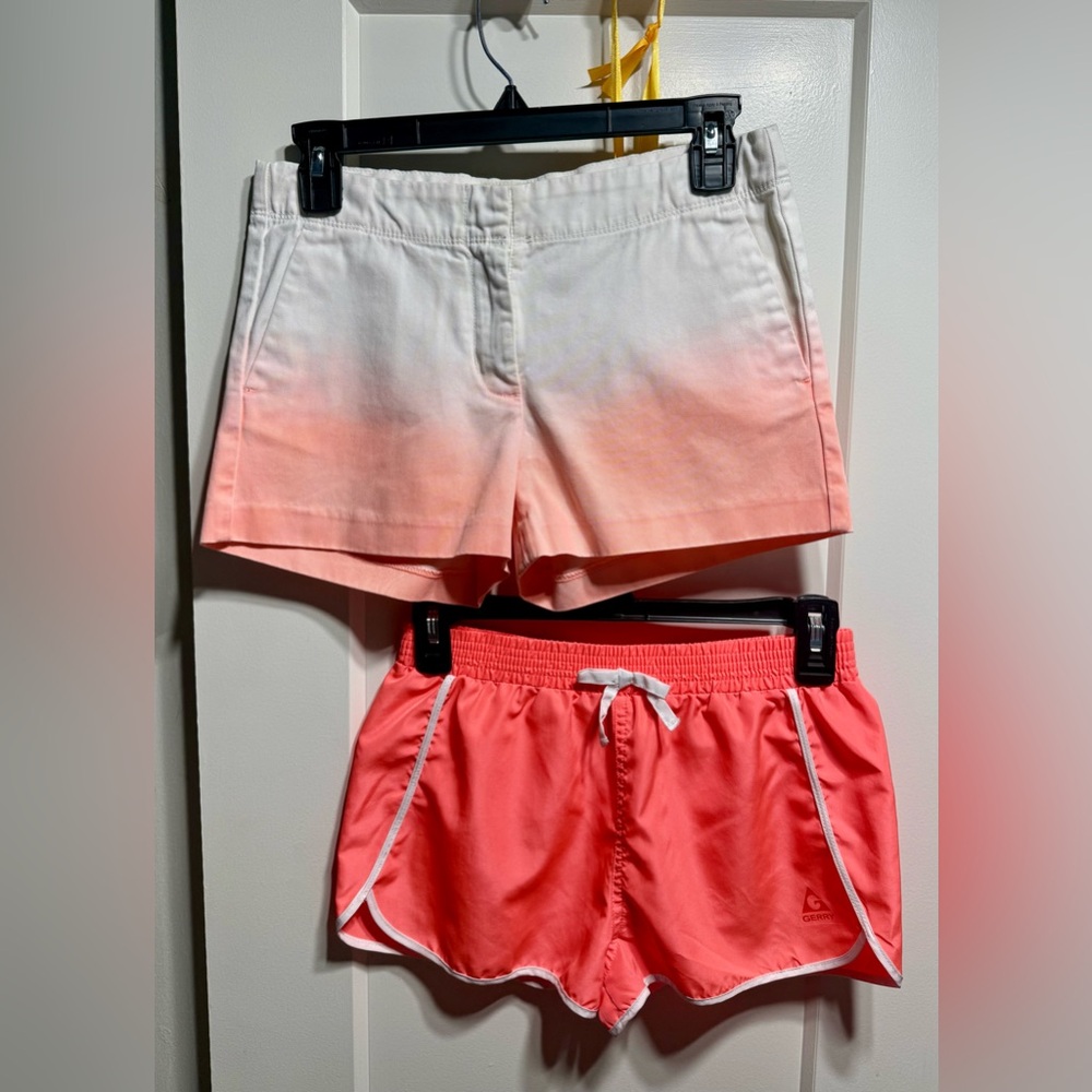 Lot of 2: Girls EUC shorts: Crewcuts chinos, Gerry athletic shorts